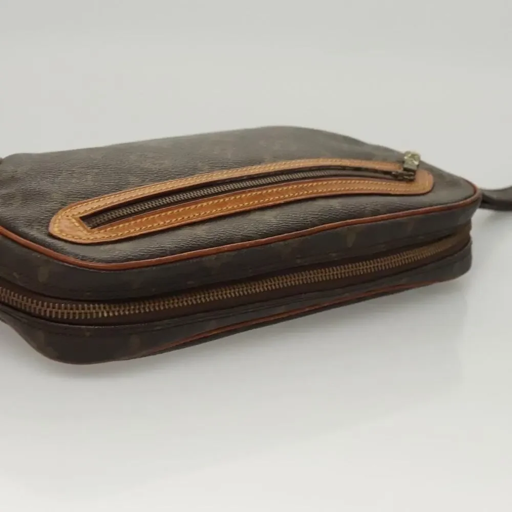 Louis Vuitton Monogram Marly Dragonne GM Clutch Bag Brown